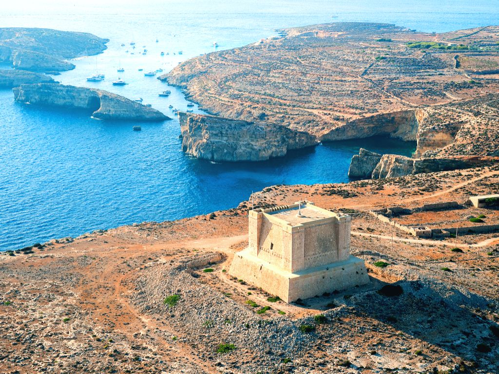 St. Mary's Tower in Comino island